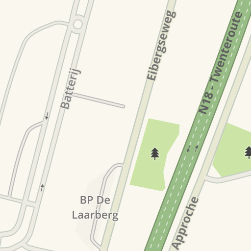 waze livemap - driving directions to aktief kringloop, groenlo