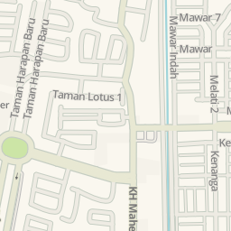 Waze Livemap Driving Directions To Plaza Taman Harapan