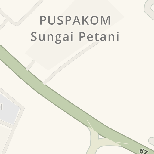 Petunjuk Arah Berkendara Ke Puspakom Sungai Petani Jalan Kuala Ketil 18477 Sungai Petani Waze