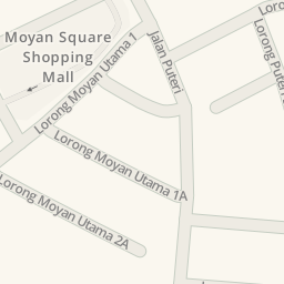 Driving directions to Moyan Square Shopping Mall, Jalan Puteri 