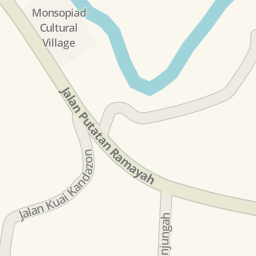 Driving directions to monsopiad heritage Village, 14 Jalan Putatan 