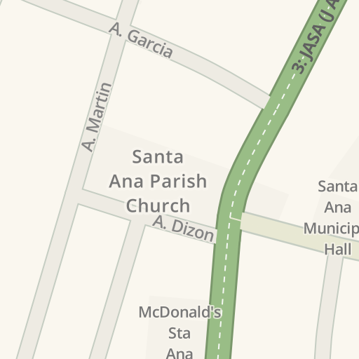 Sta Ana Pampanga Map Driving Directions To Home Along Sta Ana Pampanga, 3: Jasa (J A Santos  Ave), Santa Ana - Waze