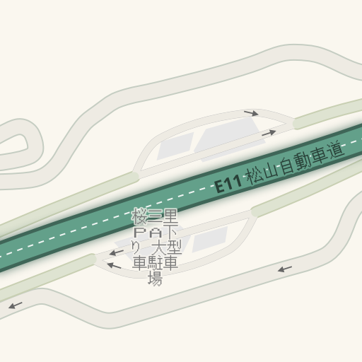 Naptstviya Do 桜三里ｐａ下り 大型車駐車場 E11 松山自動車道 東温市 Waze