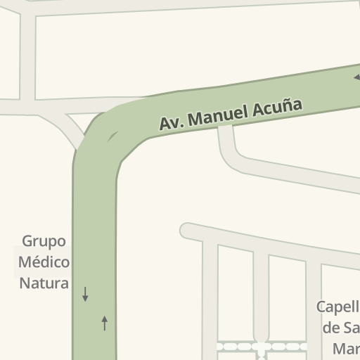 Información de tráfico en tiempo real para llegar a Edificio Natura, Av.  Abedules, 565, Zapopan - Waze