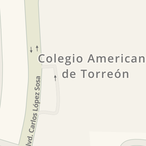 Información de tráfico en tiempo real para llegar a Iglesia Sagrado Corazón  y El Espíritu Santo, Blvd. Carlos López Sosa, 209, Torreón - Waze