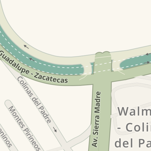 Información de tráfico en tiempo real para llegar a Walmart - Colinas del  Padre, Zacatecas - Waze