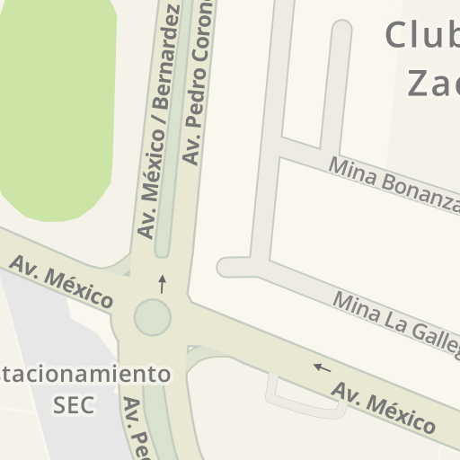 Información de tráfico en tiempo real para llegar a Club De Golf Zacatecas,  Guadalupe - Waze