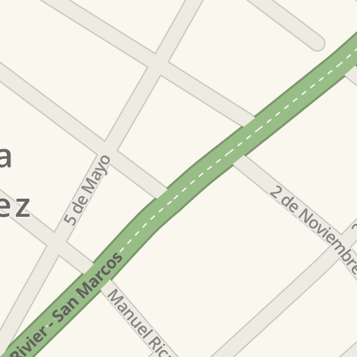 Información de tráfico en tiempo real para llegar a Comex Villa Juarez,  Asientos, Villa Juárez - Waze