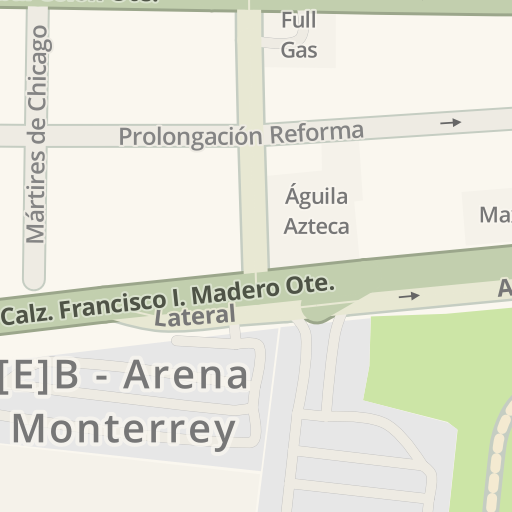 Información de tráfico en tiempo real para llegar a Llantas Prodynamics |  Rosita, C. Nueva Rosita, 1011, Monterrey - Waze