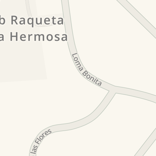 Información de tráfico en tiempo real para llegar a Club Raqueta Vista  Hermosa, Loma Bonita, Cuajimalpa de Morelos - Waze