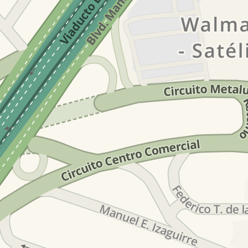 Información de tráfico en tiempo real para llegar a Sach Office Hosting  Satélite, Pafnuncio Padilla, 26, Naucalpan de Juárez - Waze