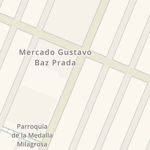 Información de tráfico en tiempo real para llegar a Mercado Gustavo Baz  Prada, Av. Hacienda de la Noria, Nezahualcóyotl - Waze