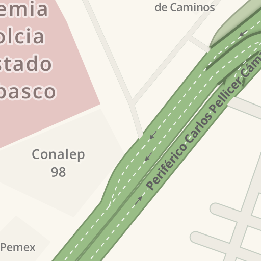Información de tráfico en tiempo real para llegar a Inbursa Sams Club  Guayabal, Av Paseo Usumacinta, 409, Villahermosa - Waze