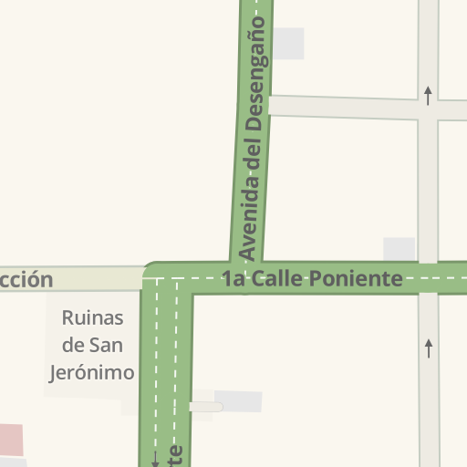 Información de tráfico en tiempo real para llegar a Office Depot Antigua,  3a Calle Poniente, La Antigua Guatemala - Waze