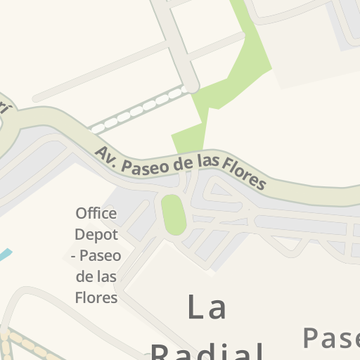 Información de tráfico en tiempo real para llegar a Office Depot - Paseo de las  Flores, Paseo de las Flores, Heredia - Waze