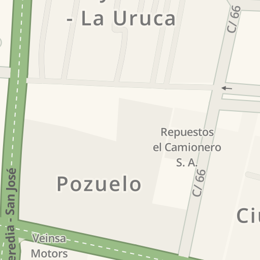 Información de tráfico en tiempo real para llegar a Office Depot, Uruca,  San José - Waze