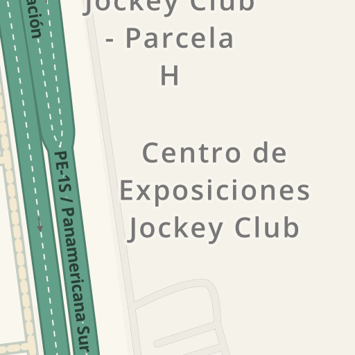 Información de tráfico en tiempo real para llegar a Parcela H - Jockey Club,  Santiago de Surco - Waze