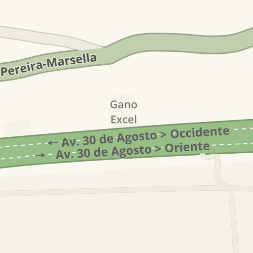 Informacion De Trafico En Tiempo Real Para Llegar A Gano Excel Av 30 De Agosto 52 246 Pereira Waze