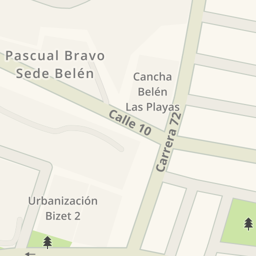 Información de tráfico en tiempo real para llegar a Mister alitas Belen,  Cra. 70, #19-41, Medellín - Waze