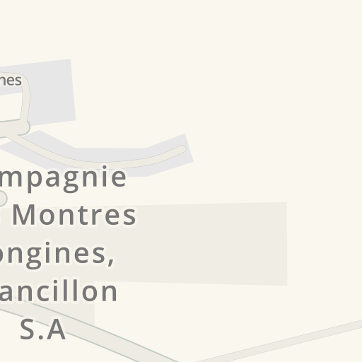 Driving directions to Compagnie des Montres Longines Francillon