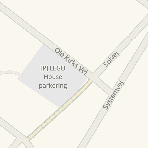 Driving directions to [P] House parkering, 25 Hovedgaden, Billund -