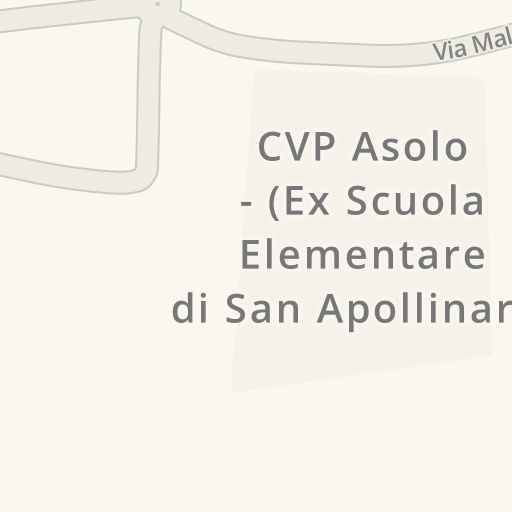 Driving directions to Asolo Rugby Club asd Via Sant Apollinare