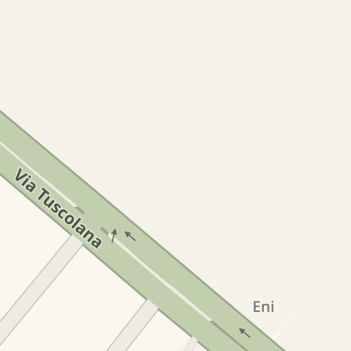 Información de tráfico en tiempo real para llegar a Occhiale Matto Tuscolana,  Via Tuscolana, 487a, Roma - Waze