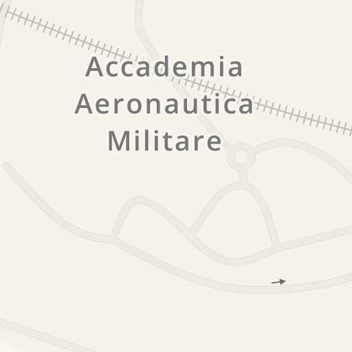 Indicazioni stradali per Accademia Aeronautica Militare Via San