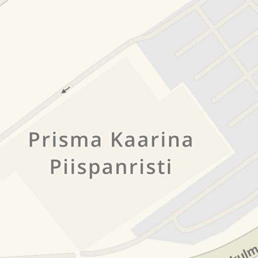 Waze - Sõidujuhised sihtkohta Prisma Kaarina Piispanristi, Kairiskulmantie,  3, Kaarina