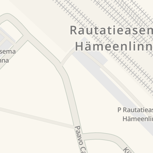 Waze - Sõidujuhised sihtkohta R-kioski Hämeenlinna Asema, Hämeentie, 16,  Hämeenlinna