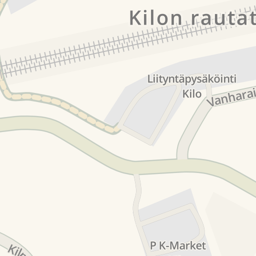 Driving directions to Postin noutopiste, K-market Kilo, Kilonpuistonkatu,  14, Espoo - Waze